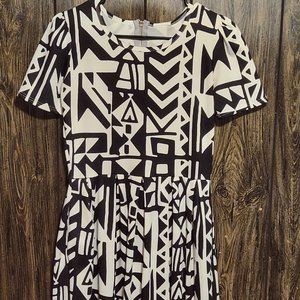 Black & White Patterned Dress